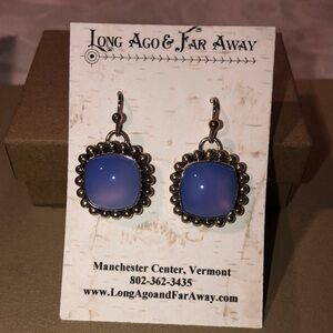 Blue Chalcedony Earrings by Long Ago & Far Away